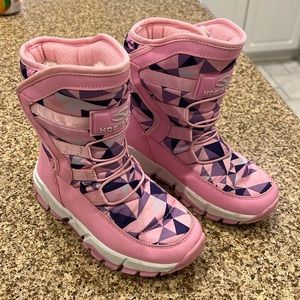 Girls Snow Boots Winter Non-Slip Warm Waterproof Shoes